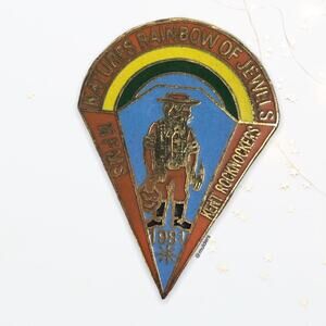 Vintage NFMS Kent Rocknockers Mining Miner Lapidary 1981 Pin